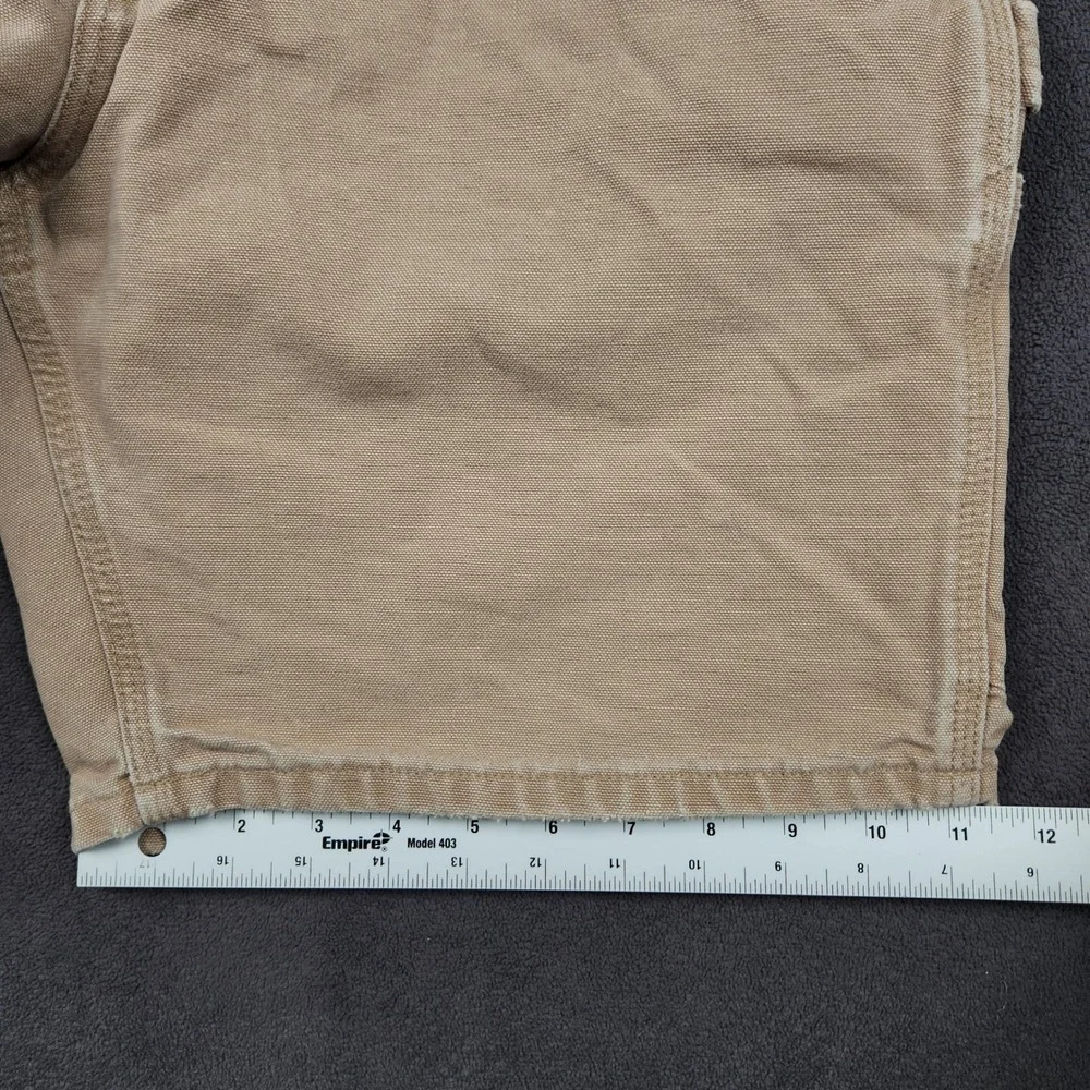 Vintage Carhartt Washed Duck Work Shorts Mens 32 Tan Canvas B25 SDL Workwear